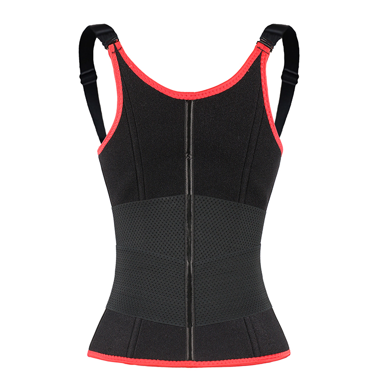 Red Adjustable Single Belts Vest MHW100079R