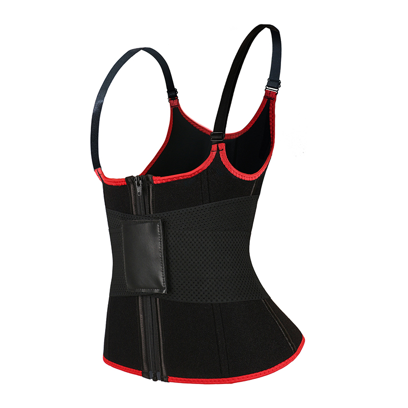 Red Adjustable Single Belts Vest MHW100079R