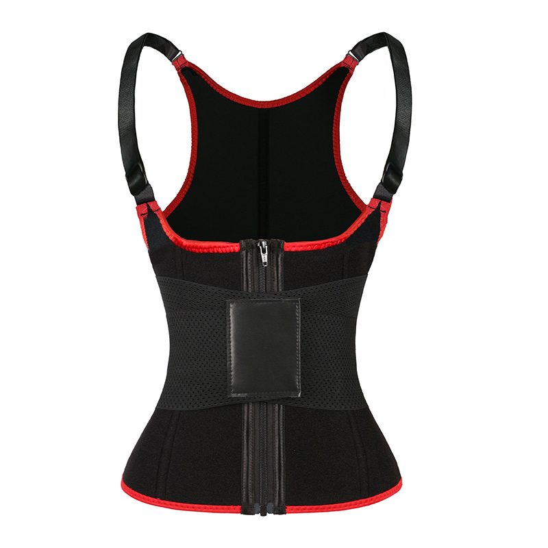 Red Adjustable Single Belts Vest MHW100079R