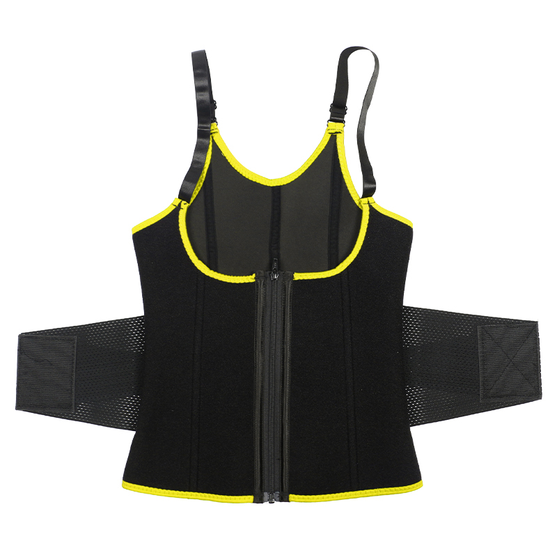 Yellow Adjustable Single Belts Vest MHW100079Y