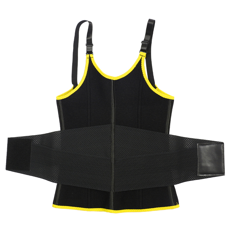 Yellow Adjustable Single Belts Vest MHW100079Y