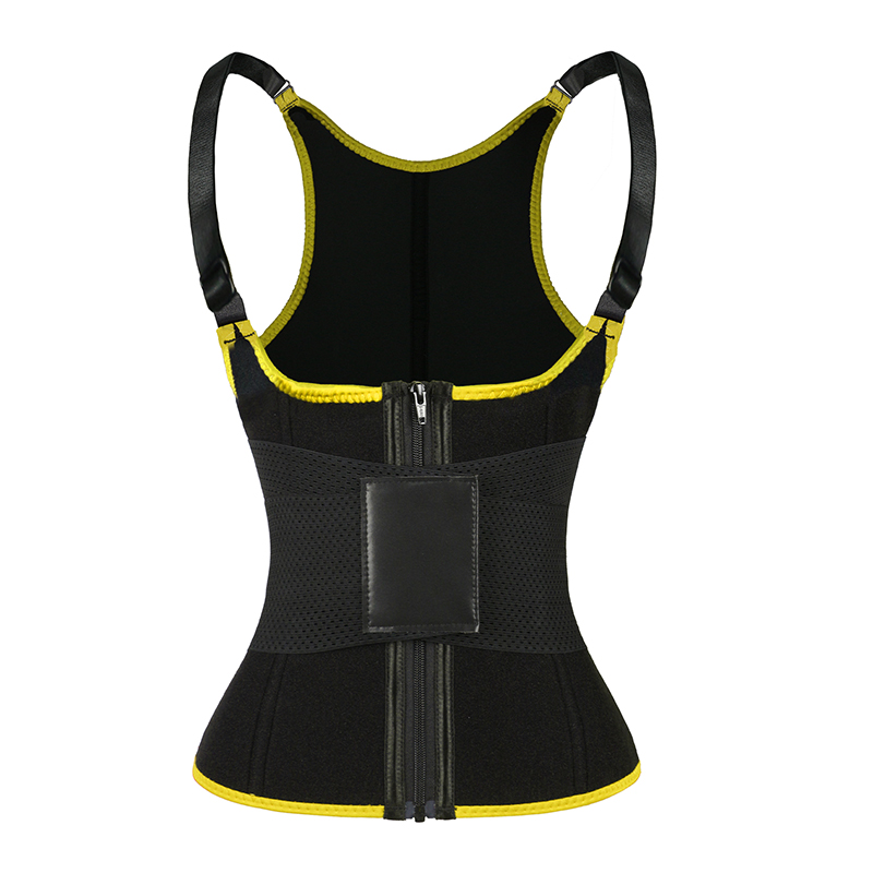 Yellow Adjustable Single Belts Vest MHW100079Y