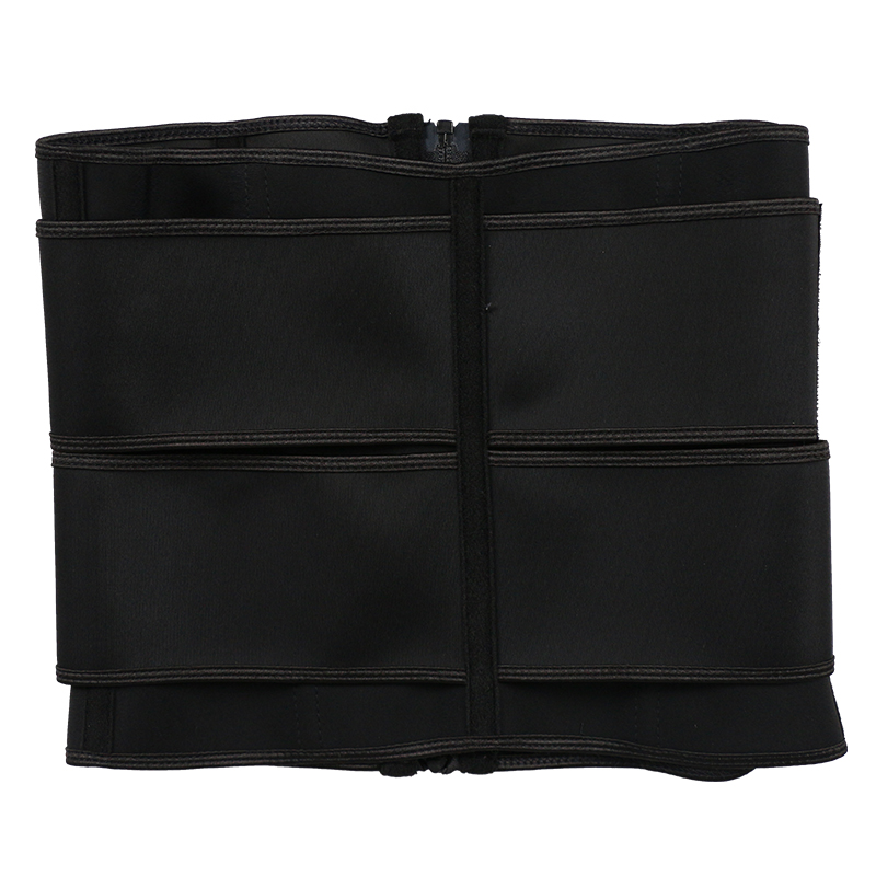 Black Double Slide Buckle Belt Waist Trainer