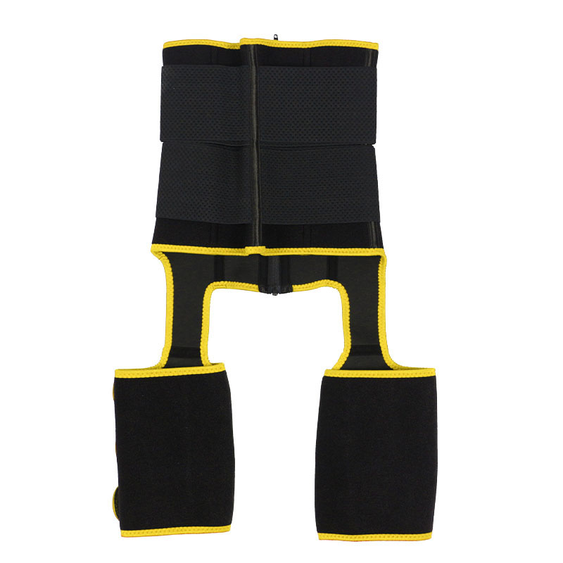 Neoprene Waist Trainer Thigh Shaper with Leather Labels MHW100120Y