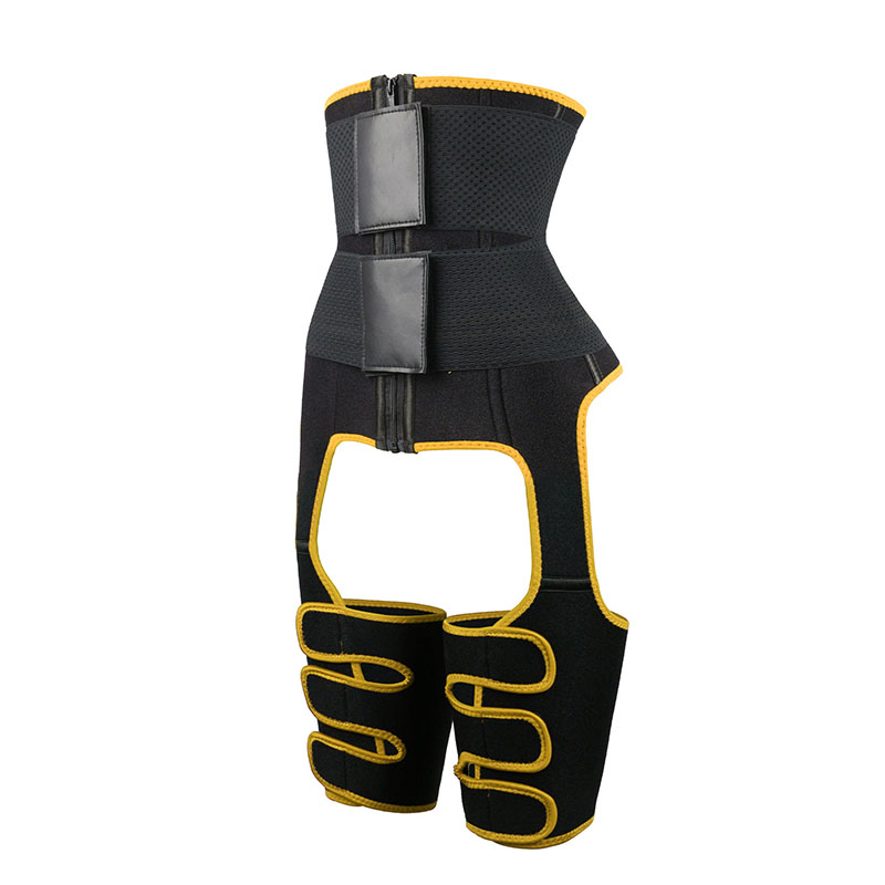 Neoprene Waist Trainer Thigh Shaper with Leather Labels MHW100120Y