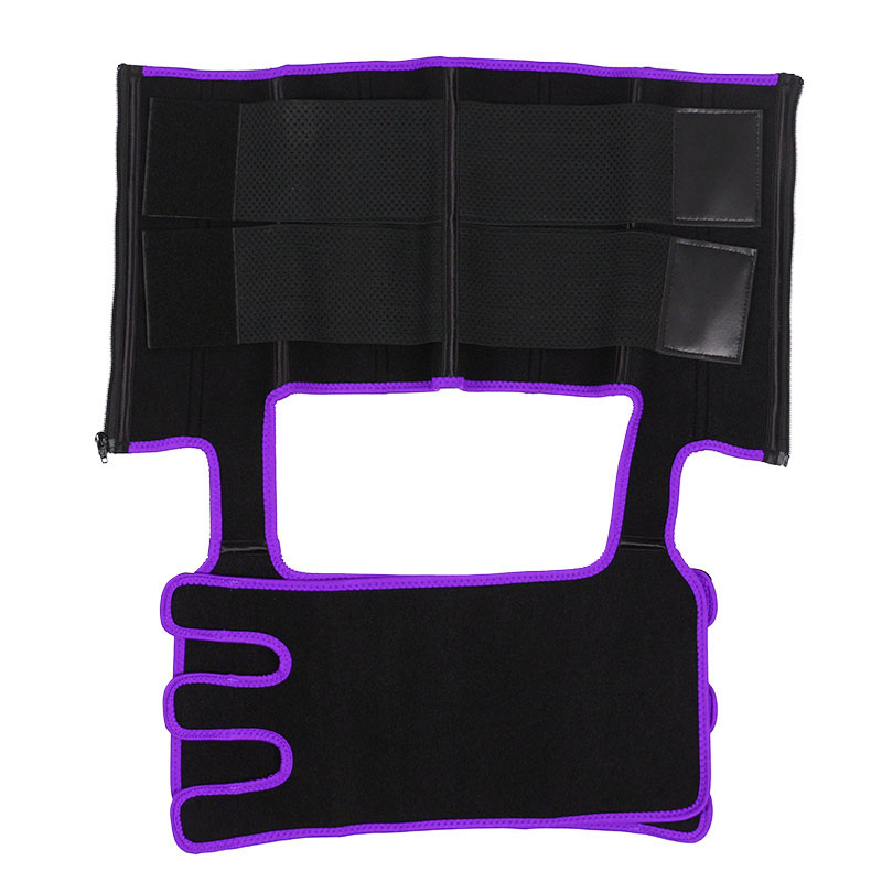 Neoprene Waist Trainer Thigh Shaper with Leather Labels MHW100120PU