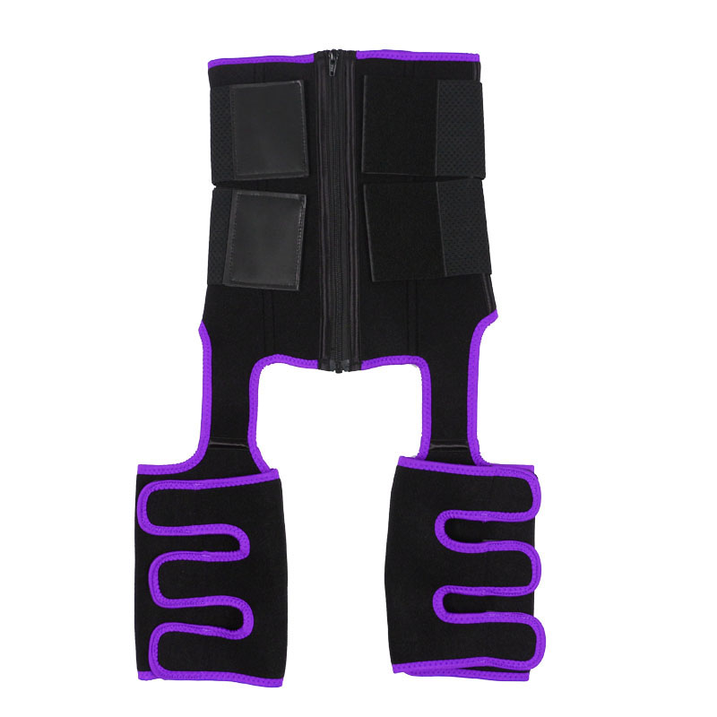 Neoprene Waist Trainer Thigh Shaper with Leather Labels MHW100120PU