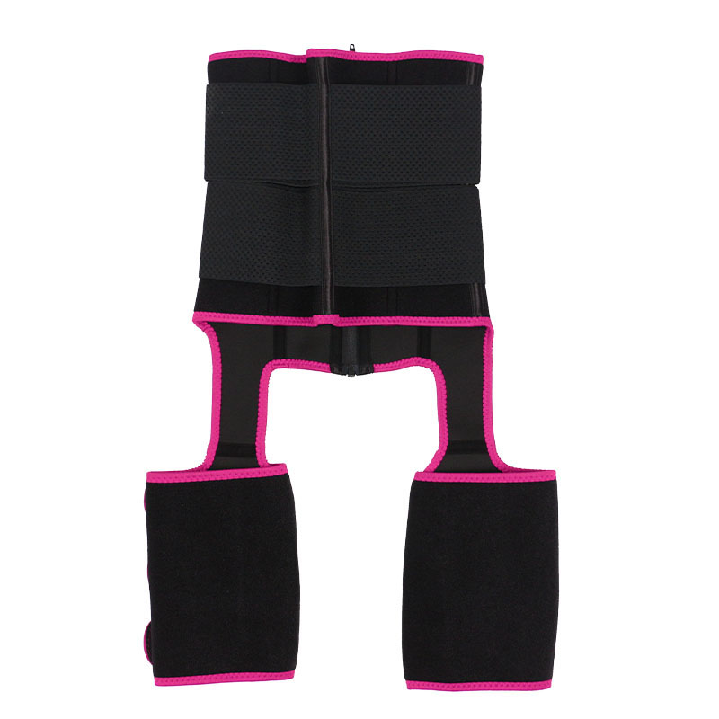 Neoprene Waist Trainer Thigh Shaper with Leather Labels MHW100120P