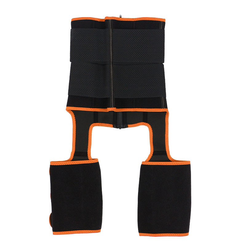 Neoprene Waist Trainer Thigh Shaper with Leather Labels MHW100120O