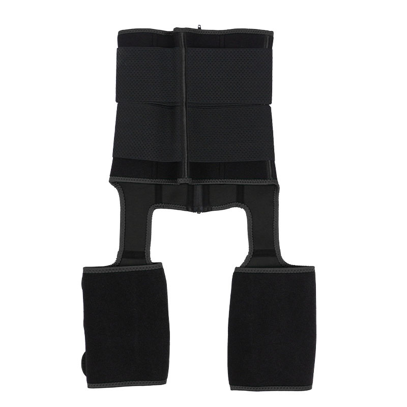 Neoprene Waist Trainer Thigh Shaper with Leather Labels MHW100120B