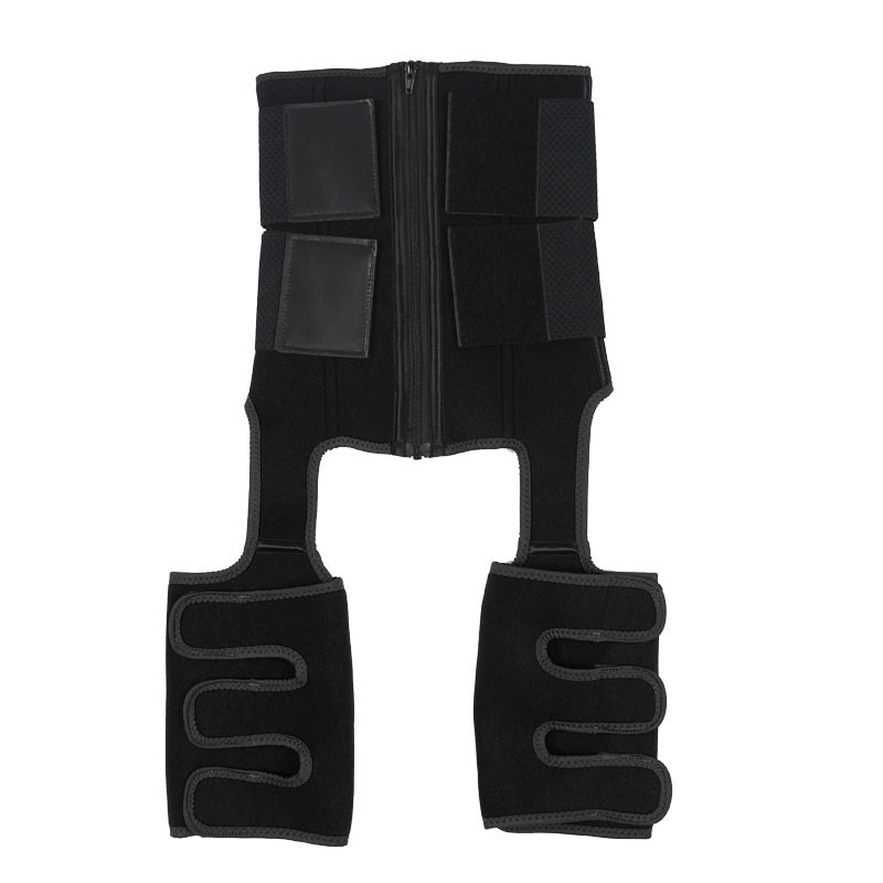 Neoprene Waist Trainer Thigh Shaper with Leather Labels MHW100120B