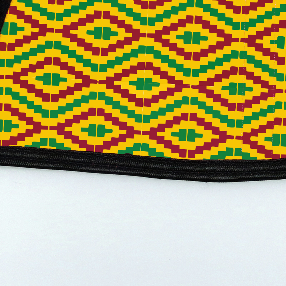 Yellow Kente Hooks Waist Trainer MH1066YG