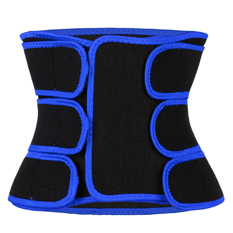 Detachable Three Belts Ok Fabric Blue Color Trimmer Belt MHW100123BL