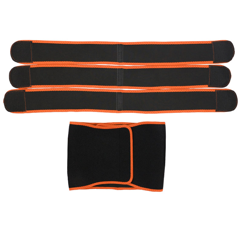 Detachable Three Belts Ok Fabric Orange Color Trimmer Belt MHW100123O
