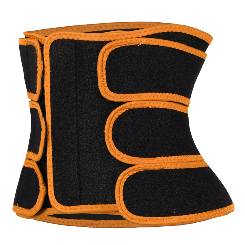 Detachable Three Belts Ok Fabric Orange Color Trimmer Belt MHW100123O