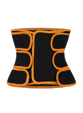 Detachable Three Belts Ok Fabric Orange Color Trimmer Belt MHW100123O