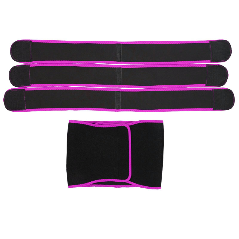 Detachable Three Belts Ok Fabric Pink Color Trimmer Belt MHW100123P