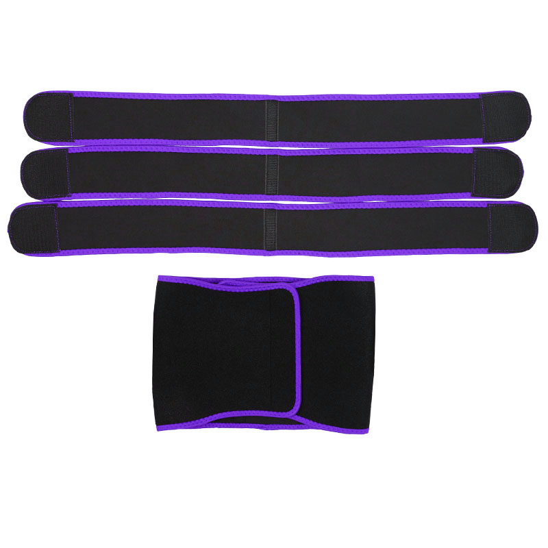 	Detachable Three Belts Ok Fabric Purple Color Trimmer Belt MHW100123PU