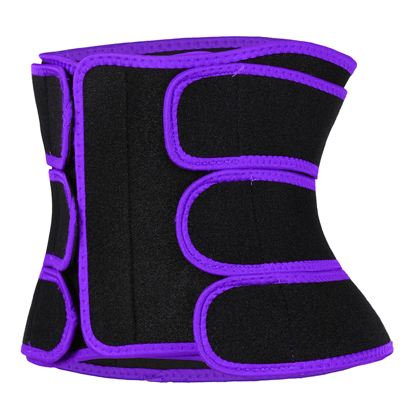 Detachable Three Belts Ok Fabric Purple Color Trimmer Belt MHW100123PU