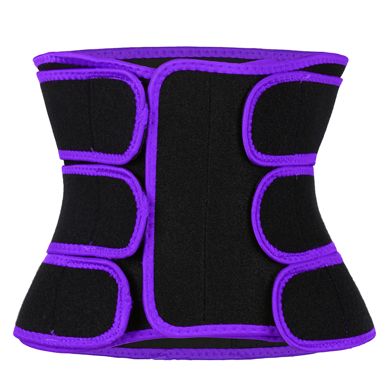 Detachable Three Belts Ok Fabric Purple Color Trimmer Belt MHW100123PU