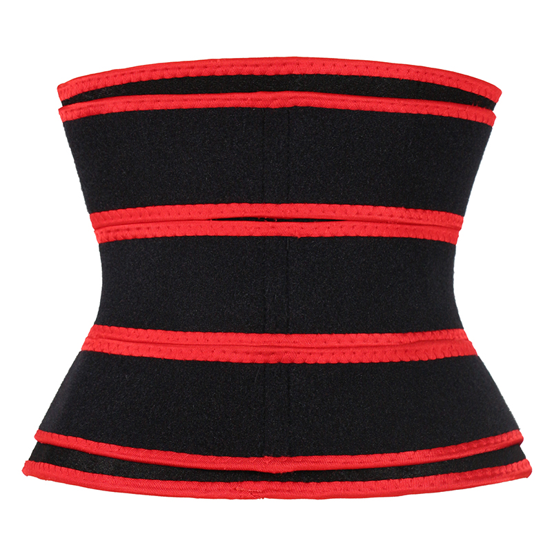 Detachable Three Belts Ok Fabric Red Color Trimmer Belt MHW100123R