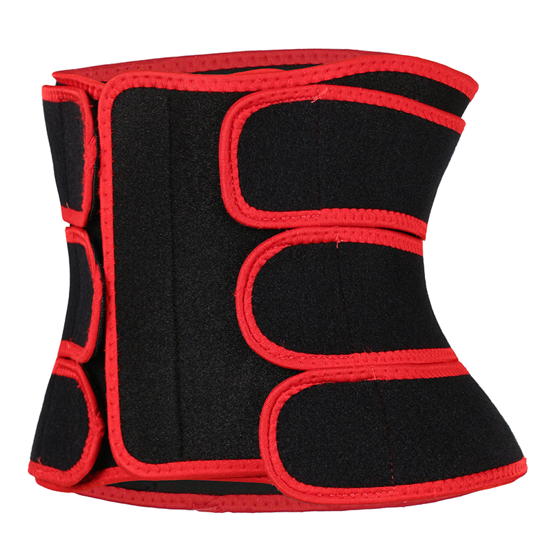 Detachable Three Belts Ok Fabric Red Color Trimmer Belt MHW100123R
