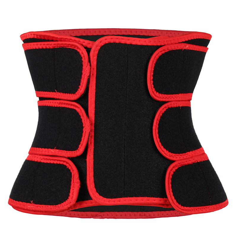 Detachable Three Belts Ok Fabric Red Color Trimmer Belt MHW100123R