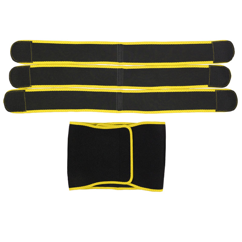 Detachable Three Belts Ok Fabric Yellow Color Trimmer Belt MHW100123Y