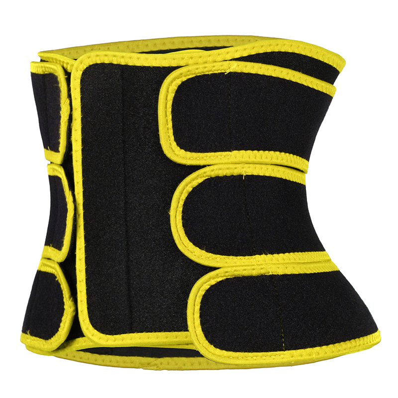 Detachable Three Belts Ok Fabric Yellow Color Trimmer Belt MHW100123Y