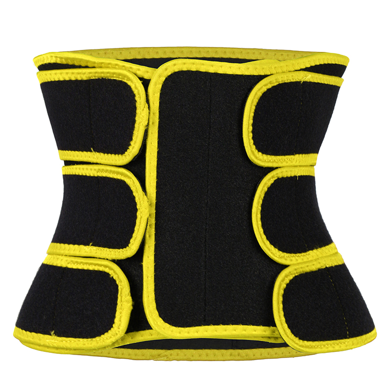 Detachable Three Belts Ok Fabric Yellow Color Trimmer Belt MHW100123Y