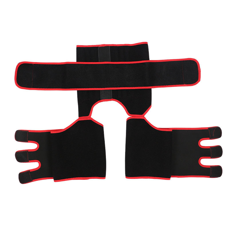 Red Neoprene Waist&Thigh Shaper with Single Detachable Belt MHW100118R