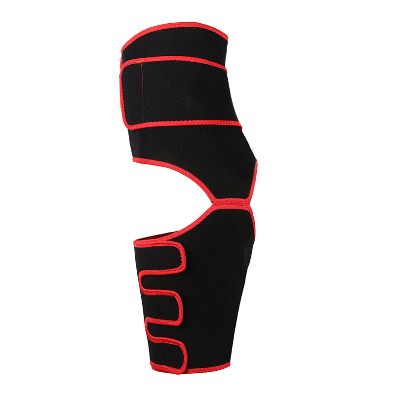 Red Neoprene Waist&Thigh Shaper with Single Detachable Belt MHW100118R