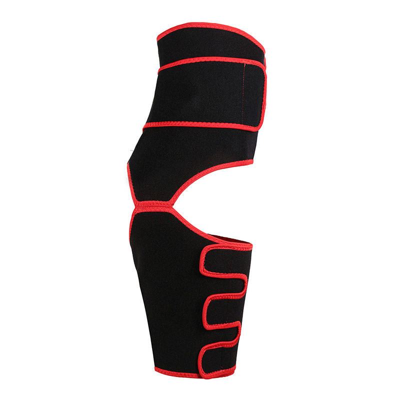 Red Neoprene Waist&Thigh Shaper with Single Detachable Belt MHW100118R