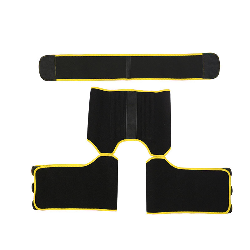 Yellow Neoprene Waist&Thigh Shaper with Single Detachable Belt MHW100118Y