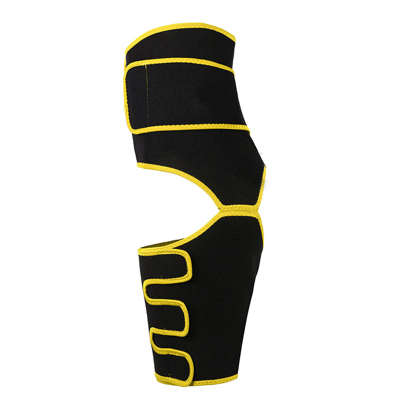 Yellow Neoprene Waist&Thigh Shaper with Single Detachable Belt MHW100118Y