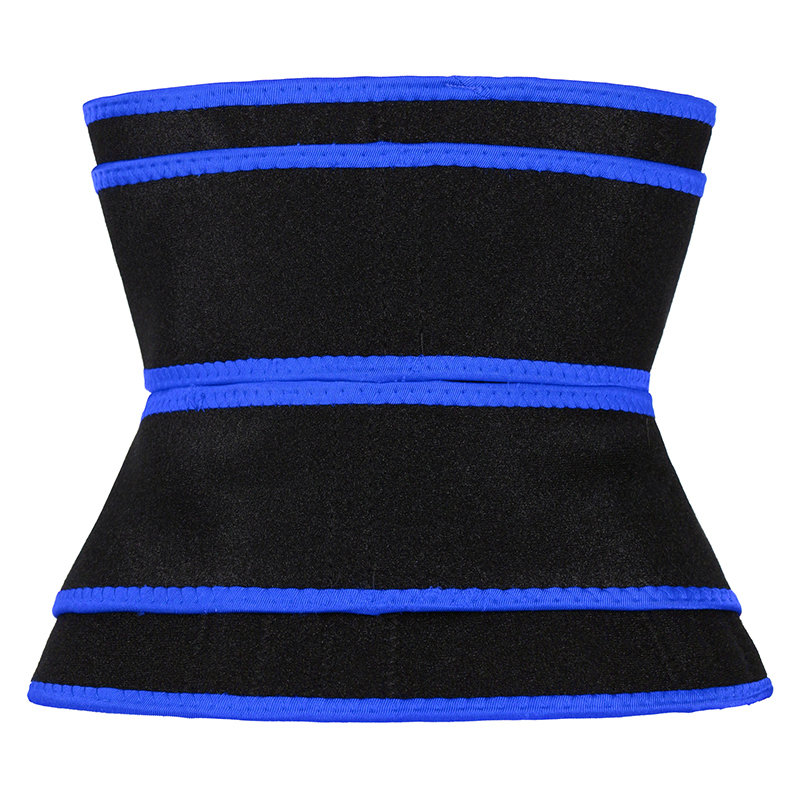 Detachable Two Belts Ok Fabric Blue Color Trimmer Belt MHW100122BL