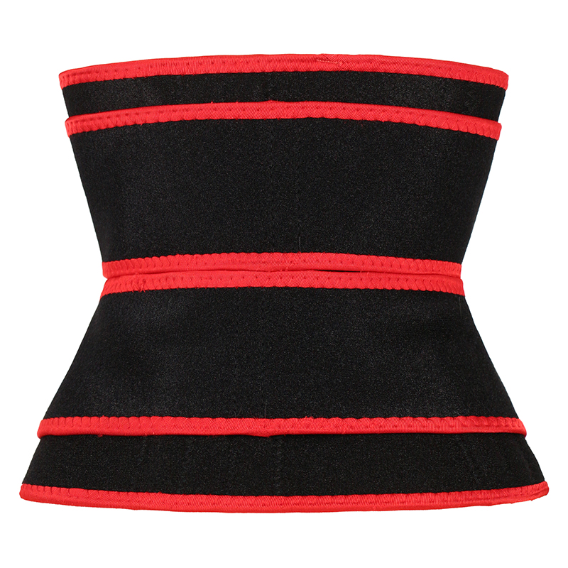 Detachable Two Belts Ok Fabric Red Color Trimmer Belt MHW100122R
