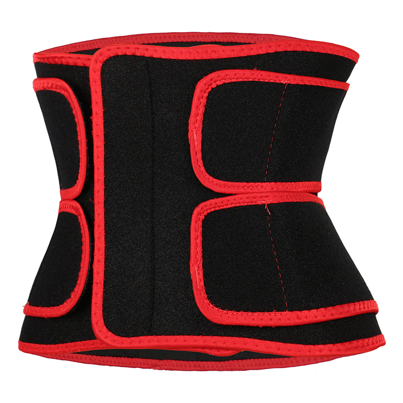 Detachable Two Belts Ok Fabric Red Color Trimmer Belt MHW100122R