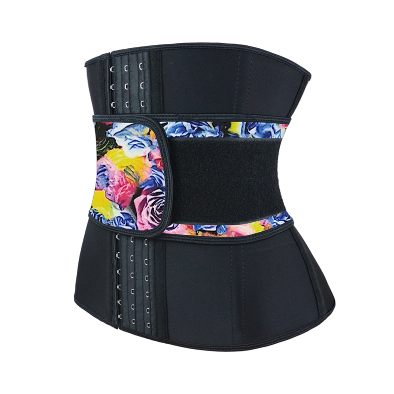 Floral Latex Waist Trainer Shaper Belt XS-3XL MH1680