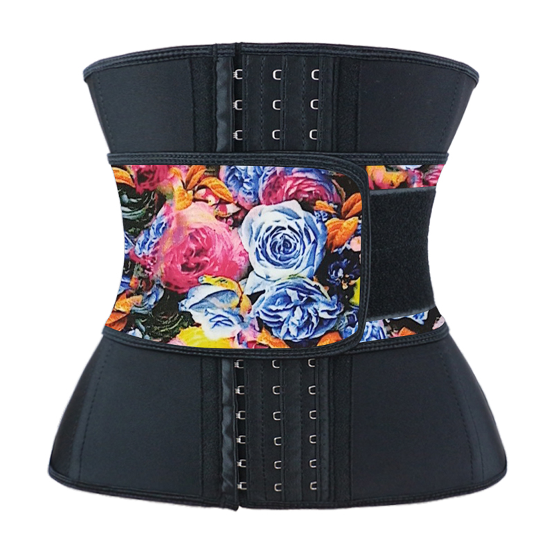 Floral Latex Waist Trainer Shaper Belt XS-3XL MH1680