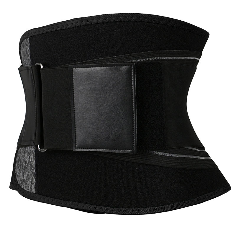 Black Waist Trimmer with Loop Slide Buckle MHW100116B