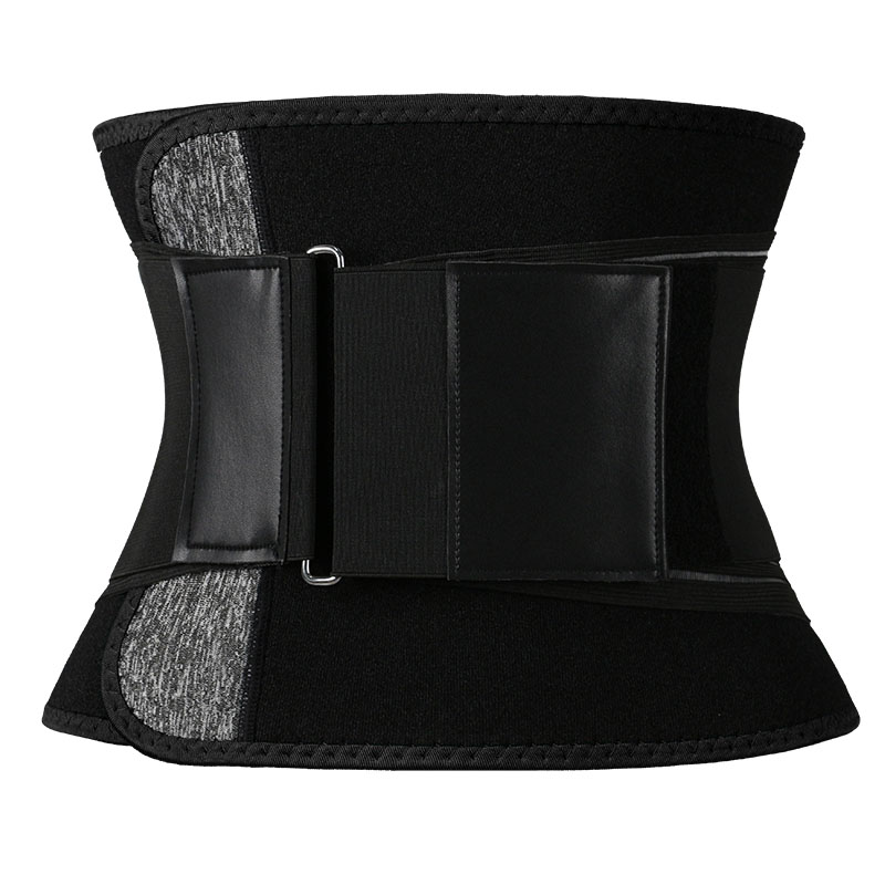 Black Waist Trimmer with Loop Slide Buckle MHW100116B