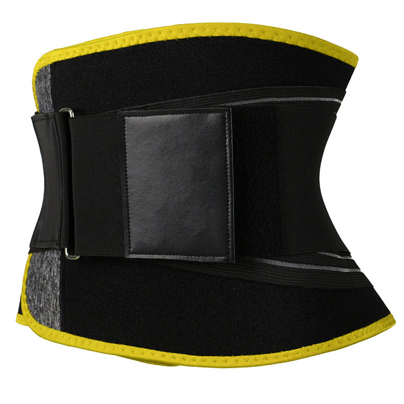Yellow Waist Trimmer with Loop Slide Buckle MHW100116Y
