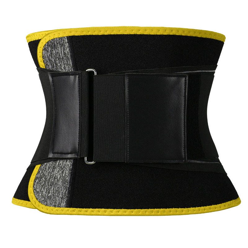 Yellow Waist Trimmer with Loop Slide Buckle MHW100116Y
