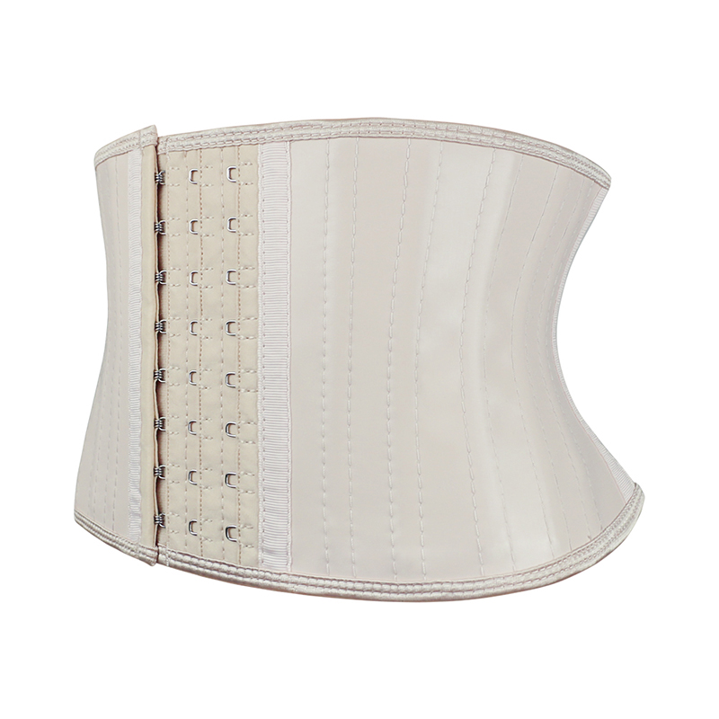 Nude 7 Inches 25 Steel Bone Smooth Latex Waist Trainer MH1943N