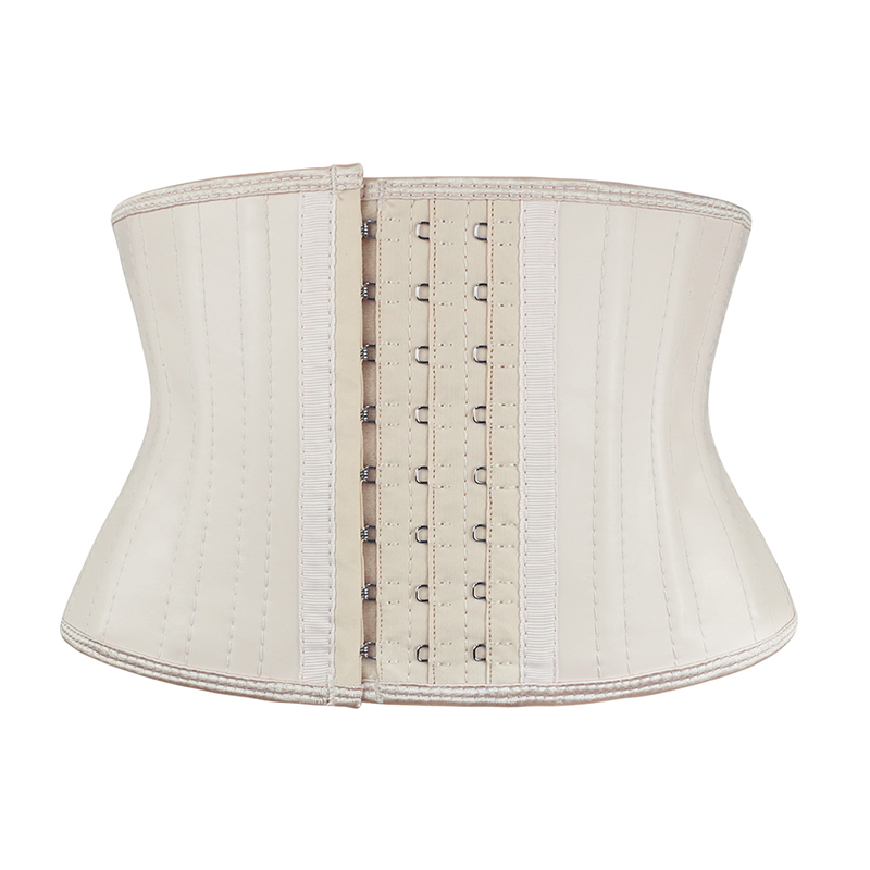 Nude 7 Inches 25 Steel Bone Smooth Latex Waist Trainer MH1943N