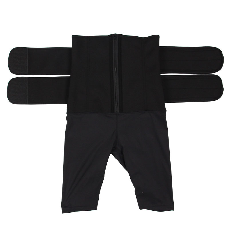 	9-steel bone Neoprene double belt five-point jumpsuit bodyshaper MHW100133B