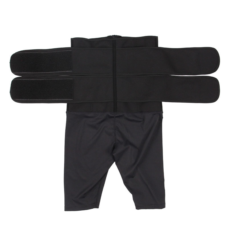 	9-steel bone Neoprene double belt five-point jumpsuit bodyshaper MHW100133B