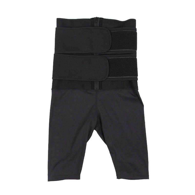 	9-steel bone Neoprene double belt five-point jumpsuit bodyshaper MHW100133B