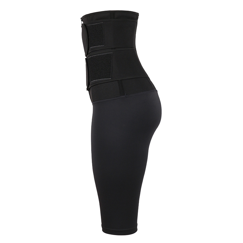 9-steel bone Neoprene double belt five-point jumpsuit bodyshaper MHW100133B